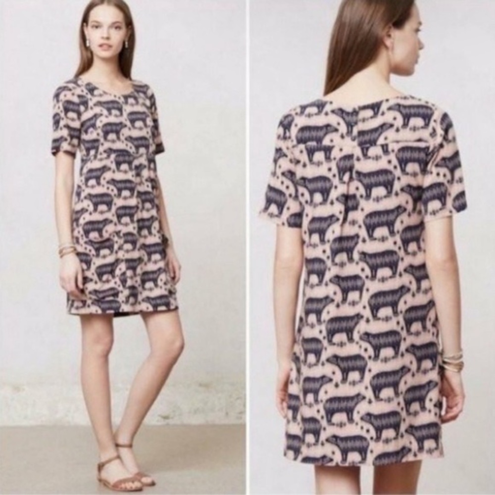 Anthropologie Maeve Zola Polar Bear dress - size 2